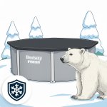 Basen ogrodowy panelowy całoroczny 305 x 122 cm 13w1 Bestawy 56566