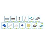 Basen ogrodowy panelowy całoroczny 305 x 122 cm 13w1 Bestawy 56566