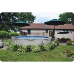 Basen ogrodowy panelowy całoroczny 366 x 122 cm 13w1 Bestawy 56574