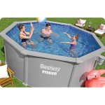 Basen ogrodowy panelowy całoroczny 366 x 122 cm 13w1 Bestawy 56574