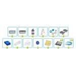 Basen ogrodowy panelowy całoroczny 366 x 122 cm 13w1 Bestawy 56574