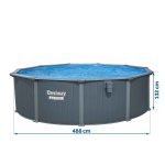 Basen ogrodowy panelowy całoroczny 488 x 132 cm 13w1 Bestawy 561CU