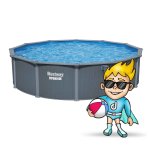 Basen ogrodowy panelowy całoroczny 549 x 132 cm 13w1 Bestawy 561CS