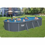 Basen ogrodowy panelowy całoroczny 732x366x132 cm 13w1 Bestawy 561CW