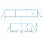 Basen ogrodowy stelażowy 300 x 201 x 66 cm 15w1 Bestway 56404