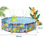 Basen ogrodowy stelażowy 305 x 66 cm zestaw 4w1 Bestway 56985