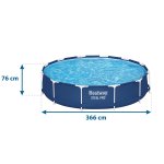Basen ogrodowy stelażowy 366 x 76 cm zestaw 15w1 Bestway 56681