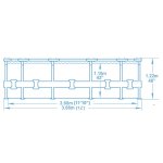 Basen ogrodowy stelażowy 366 x 122 cm zestaw 18w1 Bestway 56420