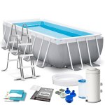 Basen ogrodowy stelażowy 400 x 200 x 100 cm zestaw 4w1 INTEX 26788