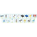 Basen ogrodowy stelażowy 404 x 201 x 100 cm 18w1 56442 Bestway 