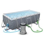 Basen ogrodowy stelażowy 412 x 201 x 122 cm 17w1 Bestway 56722