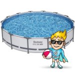 Basen ogrodowy stelażowy 427 x 84 cm zestaw 9w1 Bestway 56595