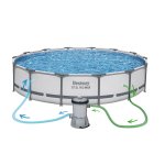 Basen ogrodowy stelażowy 427 x 84 cm zestaw 9w1 Bestway 56595