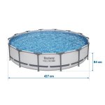 Basen ogrodowy stelażowy 427 x 84 cm zestaw 9w1 Bestway 56595