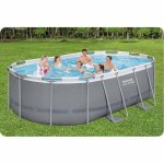Basen ogrodowy stelażowy 427 x 250 x 100 cm 11w1 Bestway 56620