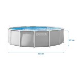  Basen ogrodowy stelażowy 427 x 107 cm 12w1 INTEX 26720ND