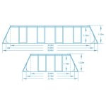 Basen ogrodowy stelażowy 549 x 274 x 122 cm 17w1 Bestway 56466