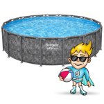 Basen ogrodowy stelażowy 549 x 132 cm 11w1 Bestway 561KC