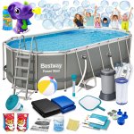 Basen ogrodowy stelażowy 549 x 274 x 122 cm 17w1 Bestway 56710