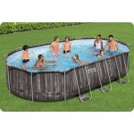Basen ogrodowy stelażowy 610 x 366 x 122 cm 18w1 Bestway 5611R
