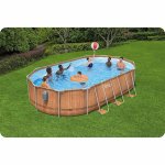 Basen ogrodowy stelażowy 610 x 366 x 122 cm 13w1 Bestway 56719N