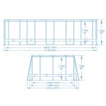 Basen ogrodowy stelażowy 610 x 366 x 122 cm 13w1 Bestway 56719N