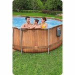 Basen ogrodowy stelażowy 610 x 366 x 122 cm 13w1 Bestway 56719N
