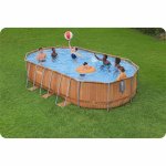 Basen ogrodowy stelażowy 610 x 366 x 122 cm 13w1 Bestway 56719N