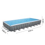 Basen ogrodowy stelażowy 956 x 488 x 132 cm 11w1 Bestway 56623