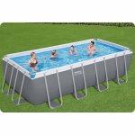 Basen stelażowy ogrodowy 488 x 244 x 122 cm 11w1 Bestway 56671N
