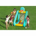 Dmuchana gra ogrodowa 3w1 koszykówka piłka nożna cel 127x109x178 cm Bestway 52813