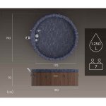 Dmuchane SPA Lay-Z Toronto 7 osobowe hydromasaż WiFi Bestway 6001W