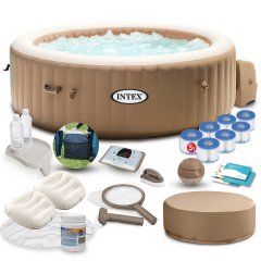 Dmuchane SPA z hydromasażem 196 x 71 cm 4 os. + akcesoria premium INTEX 28476