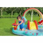 Dmuchany plac zabaw dla dzieci do ogrodu zjeżdżalnia Mała Syrenka 221 x 193 x 117 cm Bestway 91097