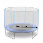 Kołnierz, niebieska osłona sprężyn do trampoliny Neosport 252cm 8ft
