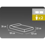 Materac dmuchany 203x137x30 cm z wbudowaną pompką elektryczną Bestway 671BR