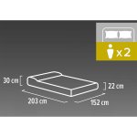 Materac dmuchany 203x152x30 cm z wbudowaną pompką elektryczną Bestway 671BS