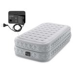Materac dmuchany z wbudowaną pompką jednoosobowy INTEX 64488