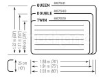 Materac welurowy Queen 203 x 152 x 25 cm Bestway 67541