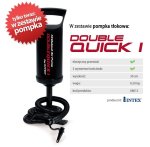 Materac dmuchany 191x137x22 cm z pompką tłokową INTEX 68758
