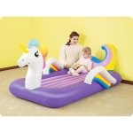 Materac dmuchany jednorożec 196x104x84 cm jednoosobowy Bestway 67713