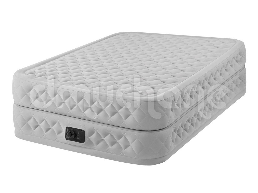 Materac welurowy Queen Supreme z wbudowaną pompką 152 x 203 x 51 cm INTEX 64464