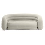 Sofa dmuchana welurowa łóżko materac 229x109x81 cm Intex 66571