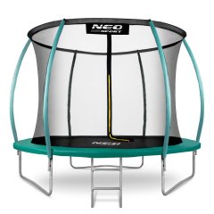 Trampolina ogrodowa 10ft/312cm z siatką, profilowanymi słupkami i drabinką