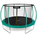 Trampolina ogrodowa 12ft/374cm z siatką, profilowanymi słupkami i drabinką Neo-Sport