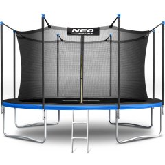 Trampolina ogrodowa 12ft/374cm z siatką wewnętrzną i drabinką Neo-Sport