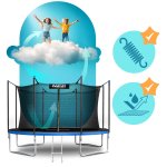 Trampolina ogrodowa 14ft/435cm z siatką wewnętrzną i drabinką Neo-Sport