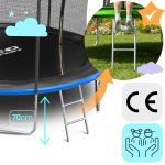 Trampolina ogrodowa 14ft/435cm z siatką wewnętrzną i drabinką Neo-Sport