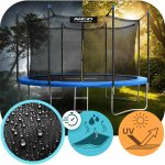 Trampolina ogrodowa 15ft/465cm z siatką wewnętrzną i drabinką Neo-Sport