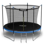 Trampolina ogrodowa 6ft/183cm z siatką wewnętrzną i drabinką Neo-Sport